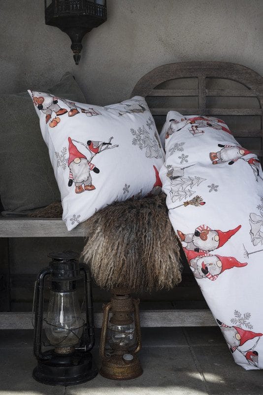 Dynebetrækssæt enkeltseng Frosty Christmas - Hvid - Tekstiler - Sengetøj - Sengesæt & dynesæt - Dynesæt enkeltseng
