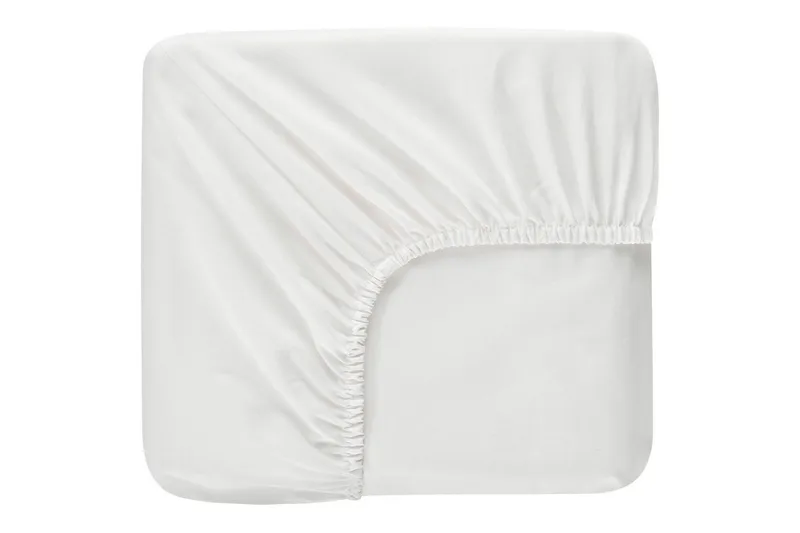 Lagen med elastik Borganäs of Sweden - 180 x 210 cm, Hvid - Tekstiler - Sengetøj - Lagen - Faconsyet lagen