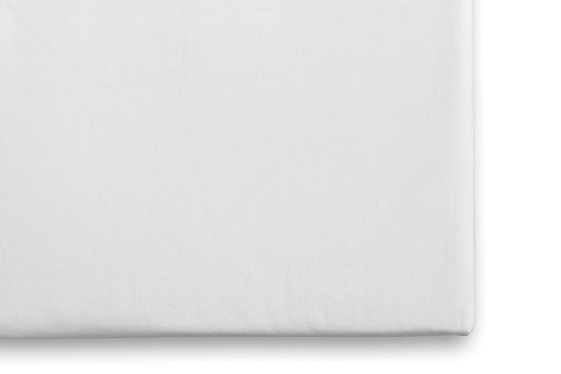Faconsyet Lagen 210x200 cm - Hvid - Tekstiler - Sengetøj - Lagen - Faconsyet lagen