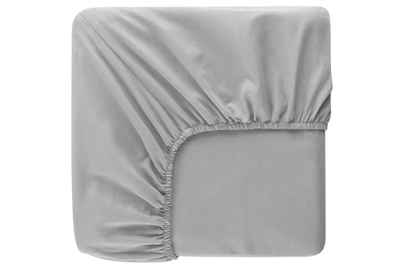 Lagen med elastik Borganäs of Sweden - 90 x 200 cm, Lysegrå - Tekstiler - Sengetøj - Lagen - Faconsyet lagen
