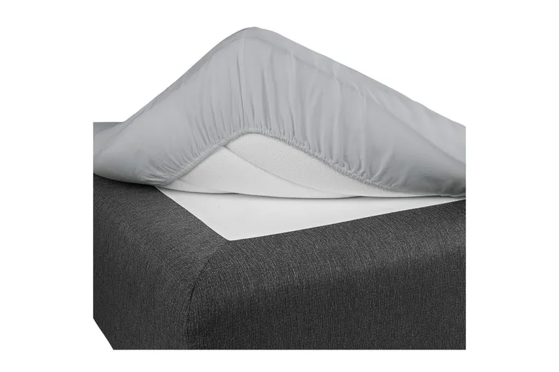 Lagen med elastik Borganäs of Sweden, 90 x 200 cm, Lysegrå