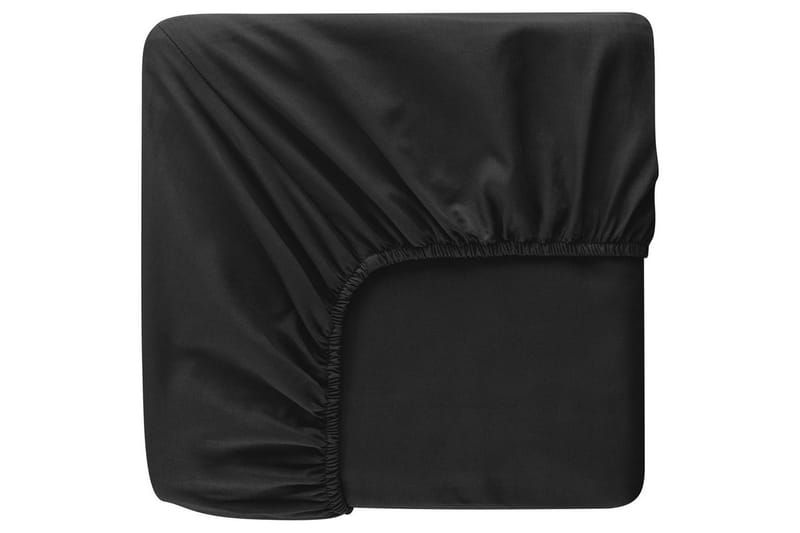 Lagen med elastik Borganäs of Sweden - 90 x 200 cm, Sort - Tekstiler - Sengetøj - Lagen - Faconsyet lagen