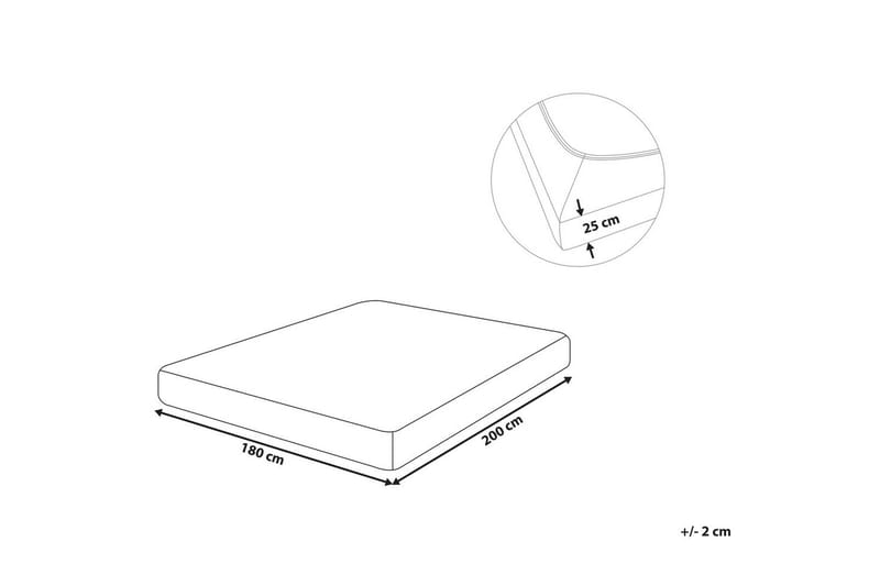 Udlagen Hofuf Sort, 180x200 cm - Sort, 180x200 cm - Tekstiler - Sengetøj - Lagen - Faconsyet lagen