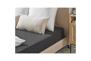 Udlagen Hofuf Sort, 180x200 cm - Sort, 180x200 cm - Tekstiler - Sengetøj - Lagen - Faconsyet lagen