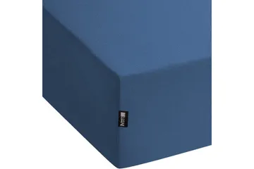 Udlagen Janbu Marineblå, 200x200 cm - Marineblå, 200x200 cm - Tekstiler - Sengetøj - Lagen - Faconsyet lagen