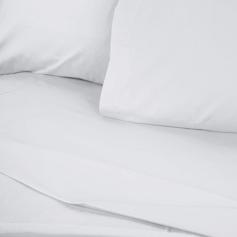 Veyloren faconlagen 140x190 cm - Hvid - Tekstiler - Sengetøj - Lagen - Faconsyet lagen