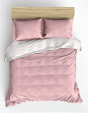 Bexheti sengesæt 240x220 cm - Rosa - Tekstiler - Sengetøj - Sengesæt & dynesæt