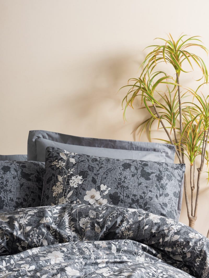 Bravenor sengesæt 240x220 cm - Antracit - Tekstiler - Sengetøj - Sengesæt & dynesæt