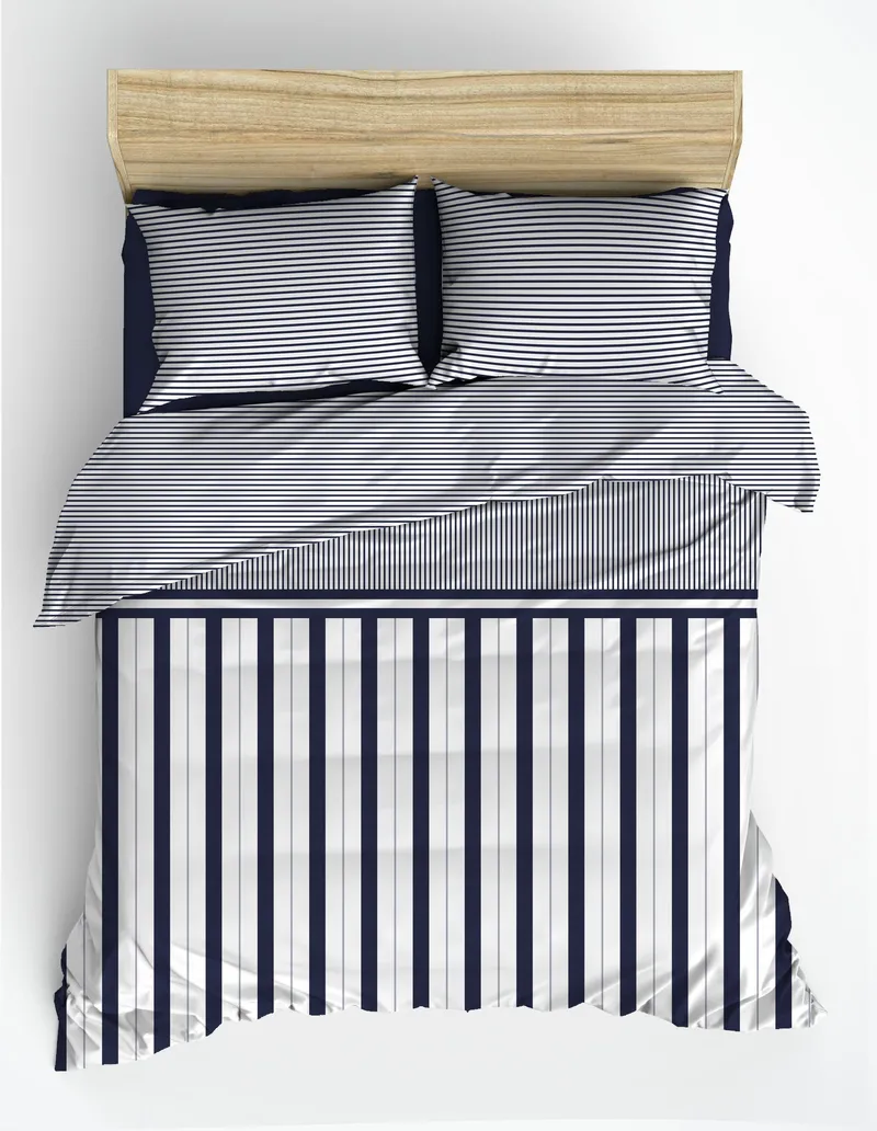 Coonabara sengesæt 240x220 cm - Mørkeblå - Tekstiler - Sengetøj - Sengesæt & dynesæt