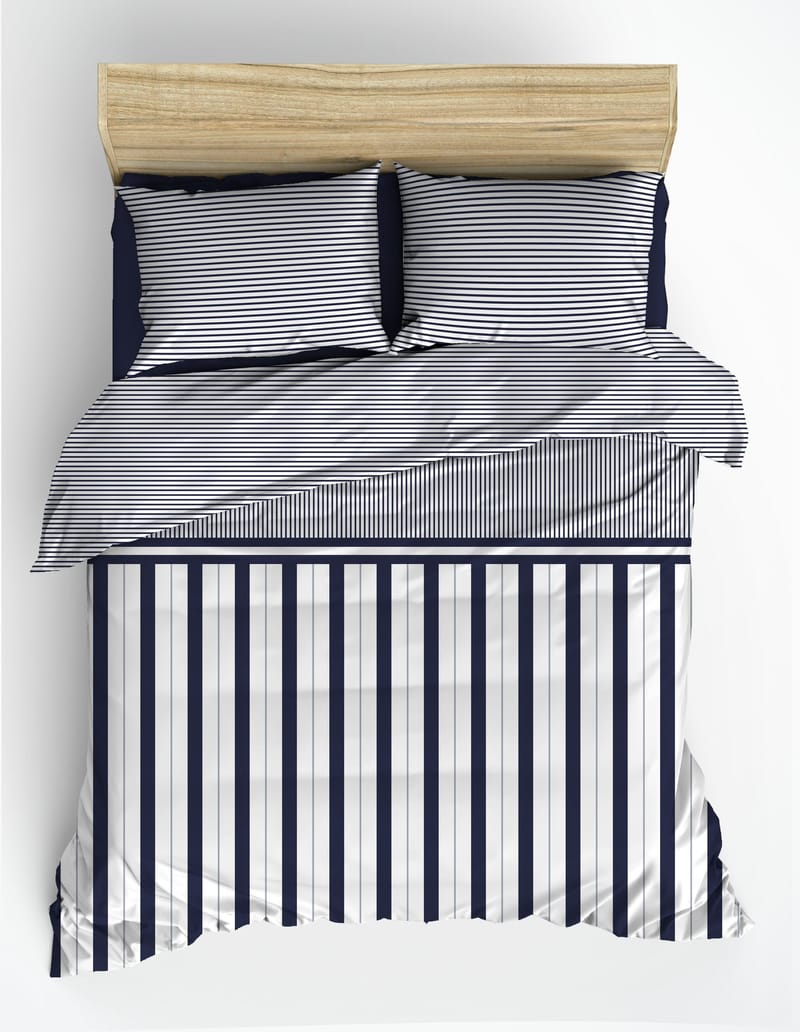 Coonabara sengesæt 240x220 cm - Mørkeblå - Tekstiler - Sengetøj - Sengesæt & dynesæt