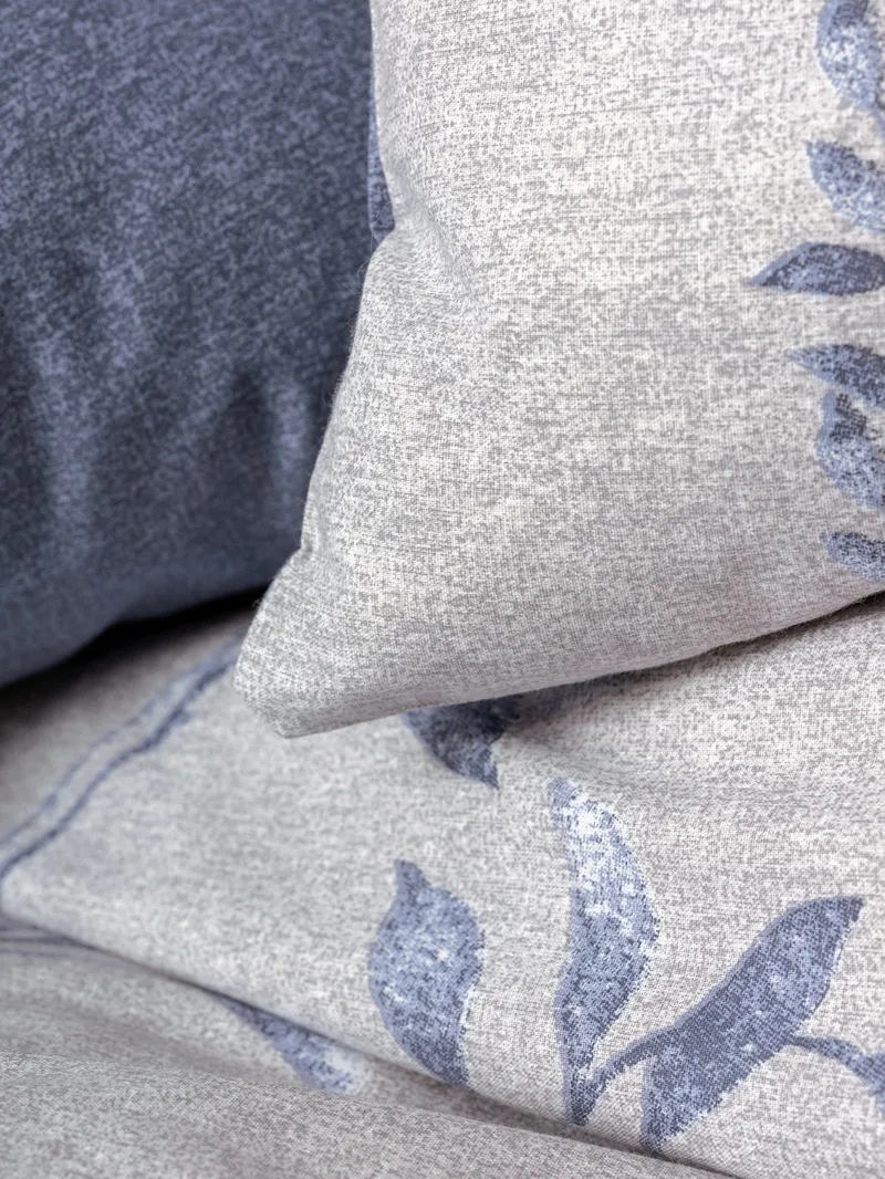 Corvanel sengesæt 240x220 cm - Mørkeblå Lys grå - Tekstiler - Sengetøj - Sengesæt & dynesæt