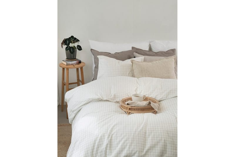 Dynebetræk 2-Delersæt Birger Flannel Offwhite - Offwhite - Tekstiler - Sengetøj - Dyne