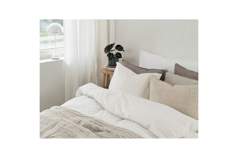Dynebetræk 2-Delersæt Birger Flannel Offwhite - Offwhite - Tekstiler - Sengetøj - Dyne