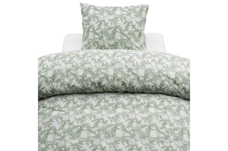 Dynebetræk 2-dels sæt Granatæble Grøn - Grøn - Tekstiler - Sengetøj - Dyne