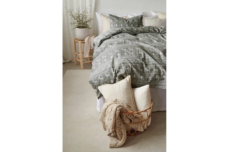 Dynebetræk 2-dels sæt Walle Grøn - Tekstiler - Sengetøj - Dyne