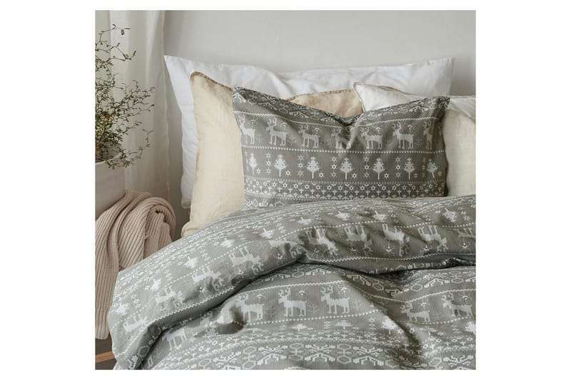 Dynebetræk 2-dels sæt Walle Grøn - Tekstiler - Sengetøj - Dyne