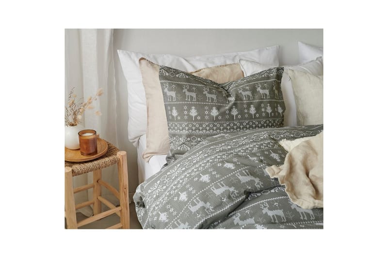 Dynebetræk 2-dels sæt Walle Grøn - Tekstiler - Sengetøj - Dyne