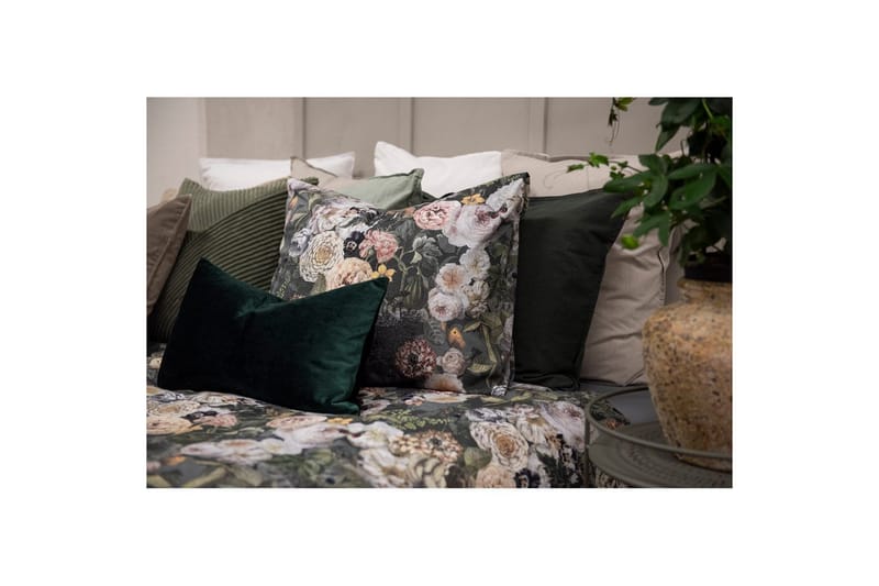 Dynebetræk Dobbelt 3-Del Abigail Grøn - Borganäs - Tekstiler - Sengetøj - Sengesæt & dynesæt