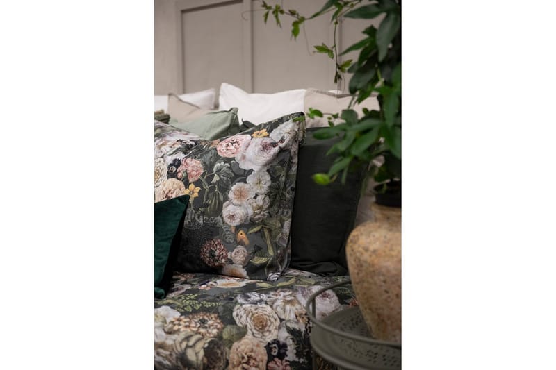 Dynebetræk Dobbelt 3-Del Abigail Grøn - Borganäs - Tekstiler - Sengetøj - Sengesæt & dynesæt