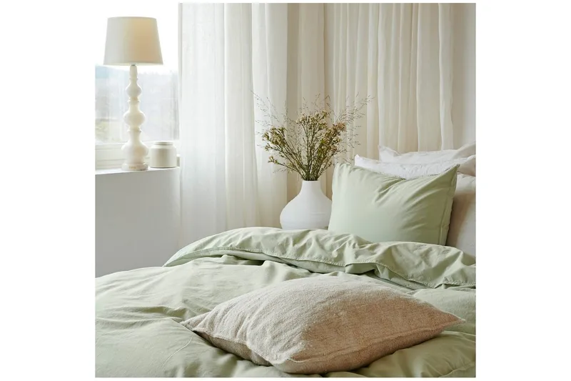 Dynebetræk Dobbelt 3-Dele Humble - Grøn - Tekstiler - Sengetøj - Sengesæt & dynesæt