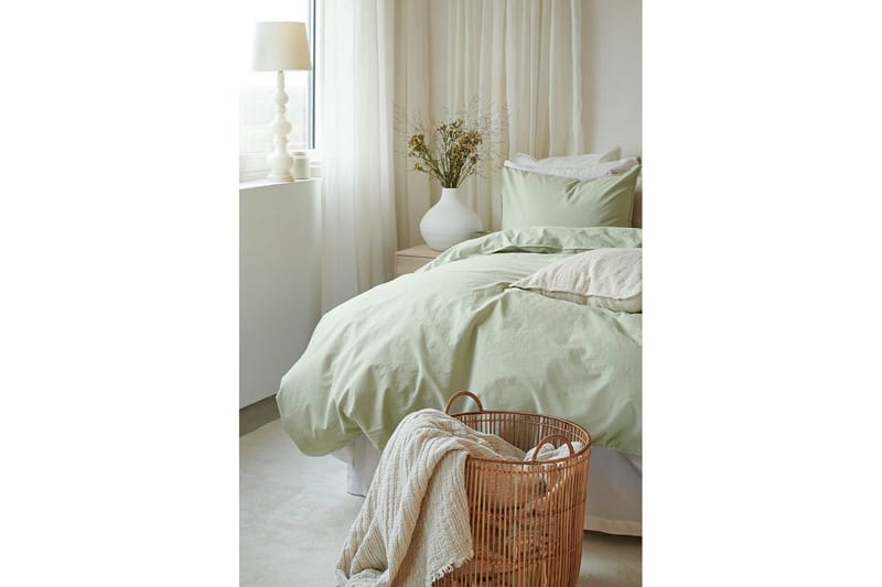 Dynebetræk Dobbelt 3-Dele Humble - Grøn - Tekstiler - Sengetøj - Sengesæt & dynesæt