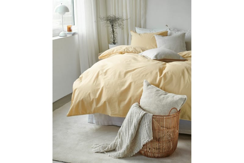 Dynebetræk Dobbelt 3-Dele Humble - Gul - Tekstiler - Sengetøj - Sengesæt & dynesæt