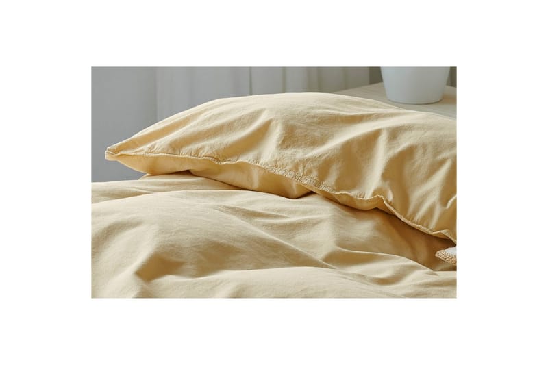 Dynebetr�æk Dobbelt 3-Dele Humble - Gul - Tekstiler - Sengetøj - Sengesæt & dynesæt
