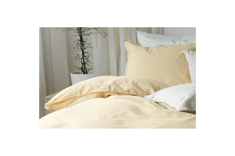 Dynebetræk Dobbelt 3-Dele Humble - Gul - Tekstiler - Sengetøj - Sengesæt & dynesæt