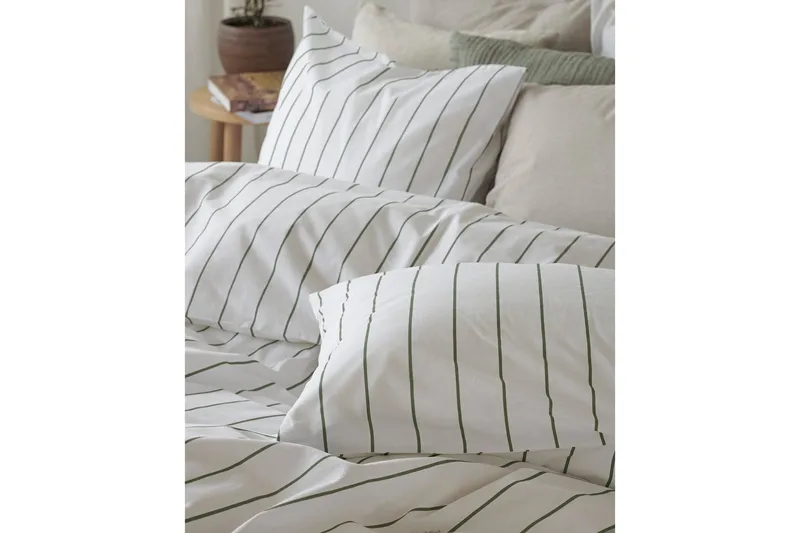 Dynebetræk Dobbelt 3-Dele Saga - Grøn - Tekstiler - Sengetøj - Sengesæt & dynesæt