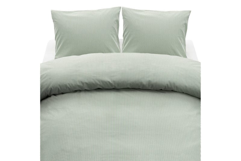 Dynebetræk Dobbelt 3-Dele Thelma Stribe Grøn, undefined