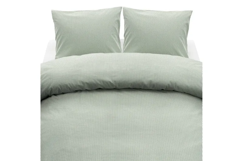 Dynebetræk Dobbelt 3-Dele Thelma Stribe Grøn, undefined