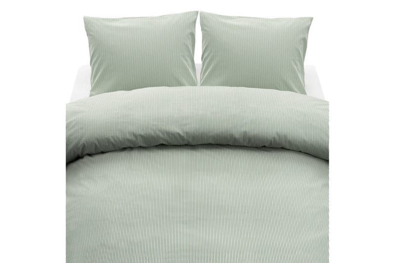 Dynebetræk Dobbelt 3-Dele Thelma Stribe Grøn, undefined