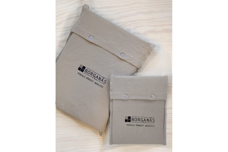 Dynebetræk Dobbelt 3-Dele Percale - Sand - Tekstiler - Sengetøj - Sengesæt & dynesæt