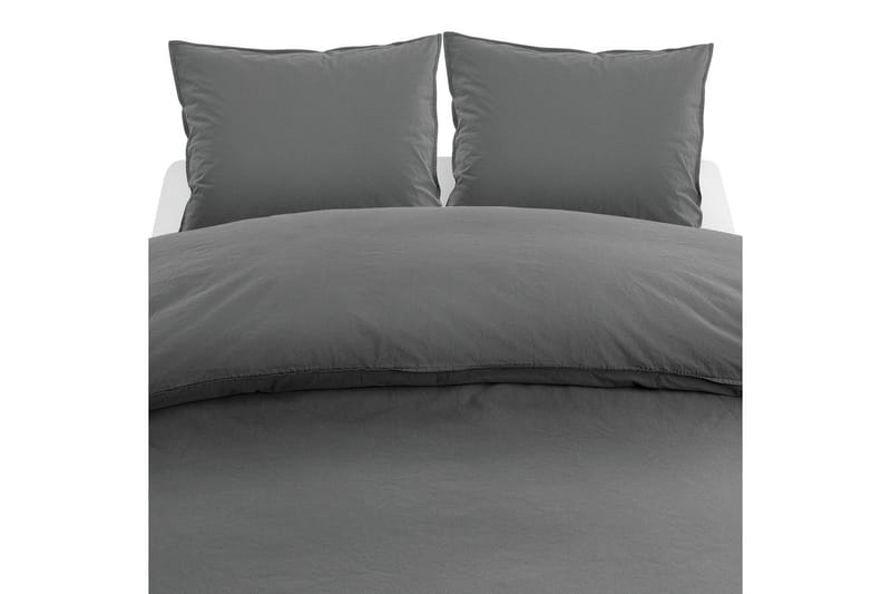 Dynebetræk Dobbelt 3-Dele Percale, Grå
