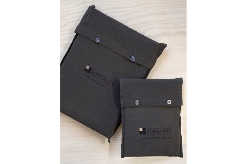 Dynebetræk Dobbelt 3-Dele Percale - Grå - Tekstiler - Sengetøj - Sengesæt & dynesæt