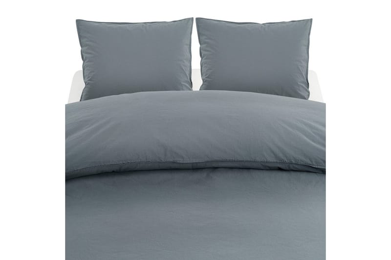 Dynebetræk Dobbelt 3-Dele Percale - Blå - Tekstiler - Sengetøj - Sengesæt & dynesæt