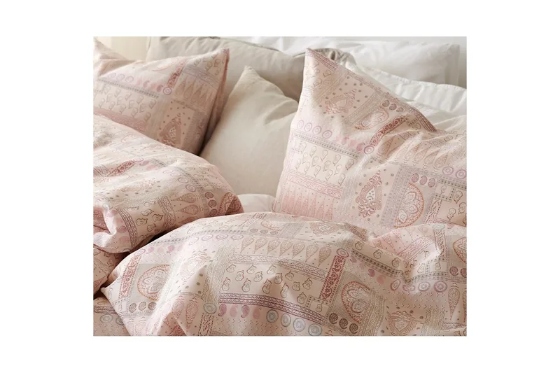 Dynebetræk Enkeltseng 2-Del Jasmine Fersken - Tekstiler - Sengetøj - Dyne