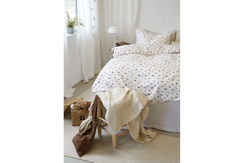 Dynebetræk Enkeltseng 2-Del John Beige - Tekstiler - Sengetøj - Sengesæt & dynesæt