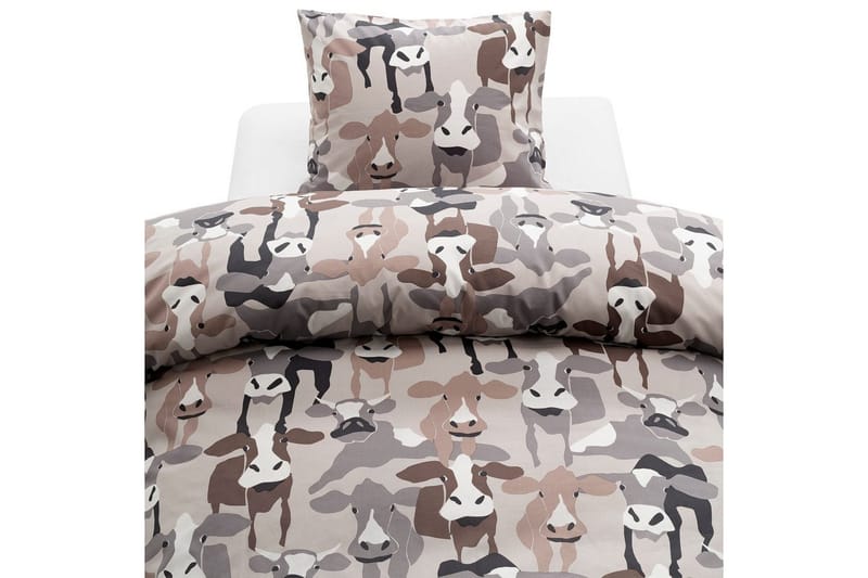 Dynebetræk Enkeltseng 2-Del Køer Sand, undefined