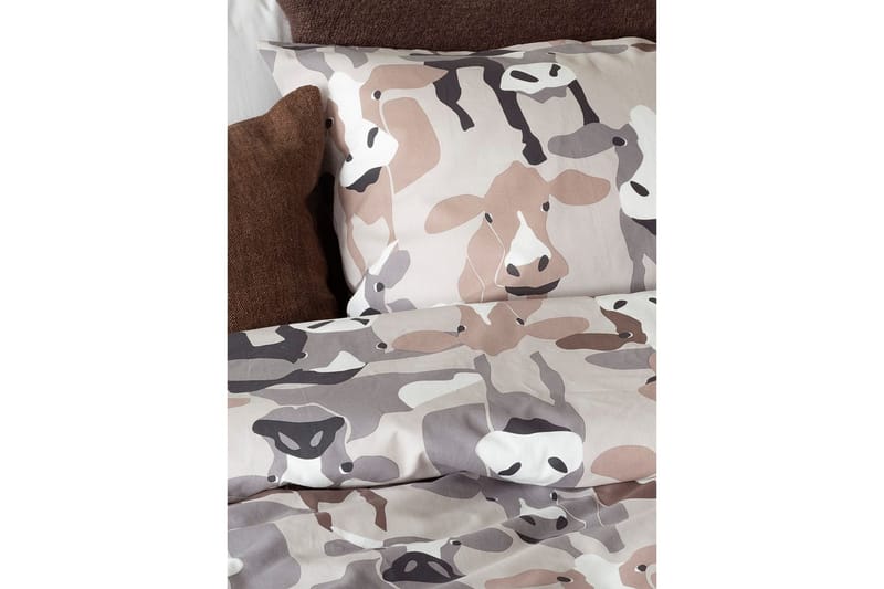 Dynebetræk Enkeltseng 2-Del Køer Sand - Tekstiler - Sengetøj - Sengesæt & dynesæt