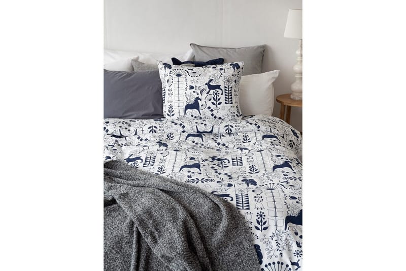Dynebetræk Enkeltseng 2-Dele Æppelbo - Marineblå - Tekstiler - Sengetøj - Sengesæt & dynesæt