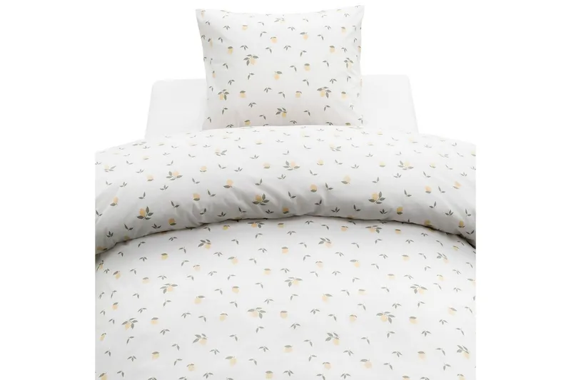 Dynebetræk Enkeltseng 2-Dele Citroner Gul, undefined