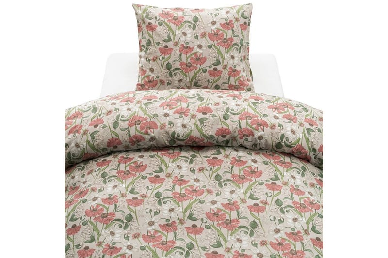 Dynebetræk Enkeltseng 2-Dele Fleur, Rosa