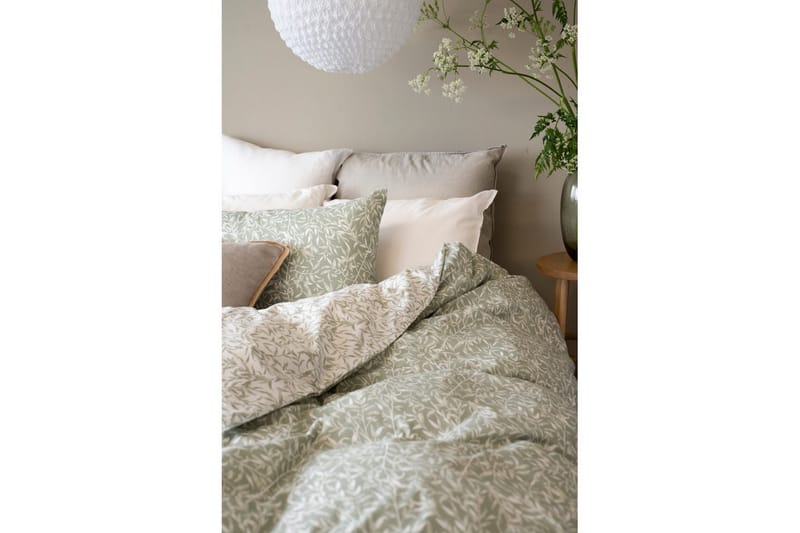 Dynebetræk Enkeltseng 2-Dele Garden - Grøn - Tekstiler - Sengetøj - Sengesæt & dynesæt