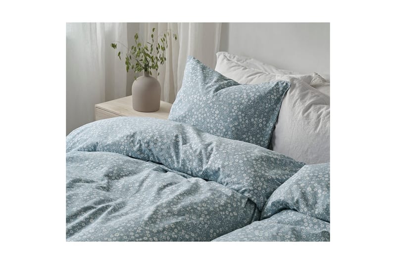 Dynebetræk Enkeltseng 2-Dele Hedda - Blå - Tekstiler - Sengetøj - Sengesæt & dynesæt