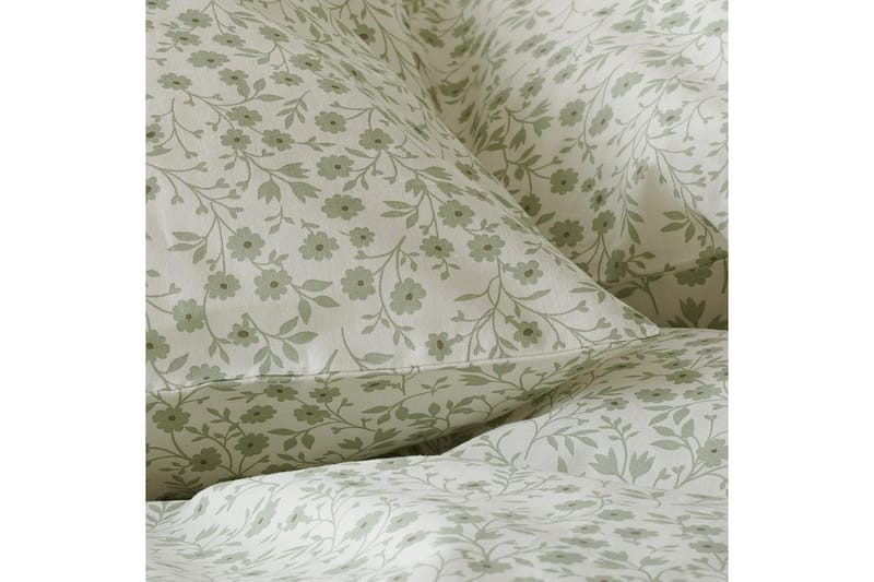 Dynebetræk Enkeltseng 2-Dele Hedda - Grøn - Tekstiler - Sengetøj - Sengesæt & dynesæt