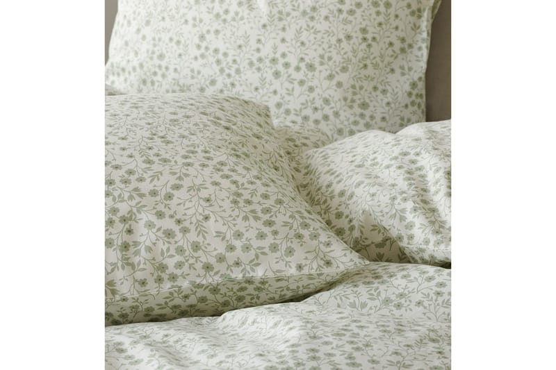 Dynebetræk Enkeltseng 2-Dele Hedda - Grøn - Tekstiler - Sengetøj - Sengesæt & dynesæt