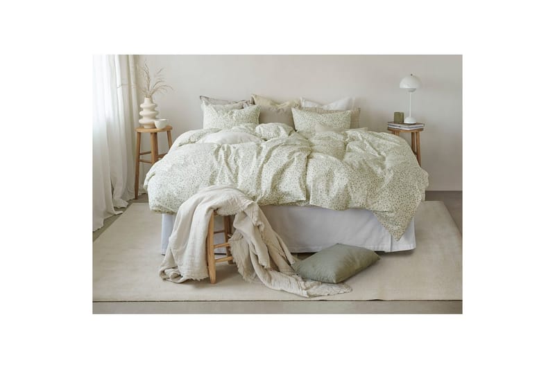 Dynebetræk Enkeltseng 2-Dele Hedda - Grøn - Tekstiler - Sengetøj - Sengesæt & dynesæt