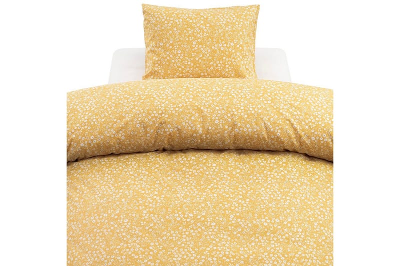 Dynebetræk Enkeltseng 2-Dele Hedda - Gul - Tekstiler - Sengetøj - Sengesæt & dynesæt