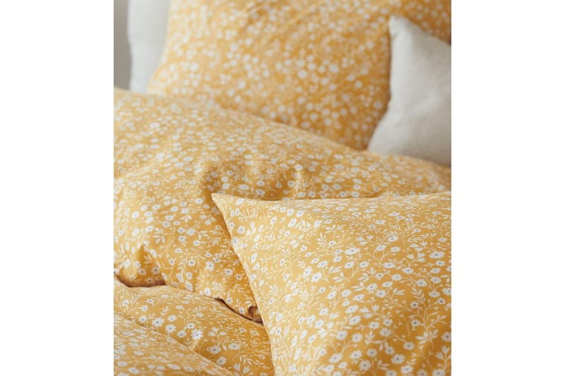 Dynebetræk Enkeltseng 2-Dele Hedda - Gul - Tekstiler - Sengetøj - Sengesæt & dynesæt